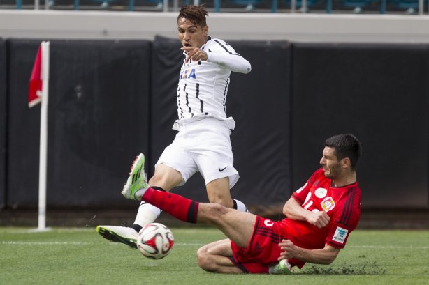 Durante o jogo entre Corinthians/Brasil x Bayer Leverkusen/Alemanha realizado esta tarde no Everbank Field, na cidade de Jacksonville/EUA, válido pela Florida Cup 2015