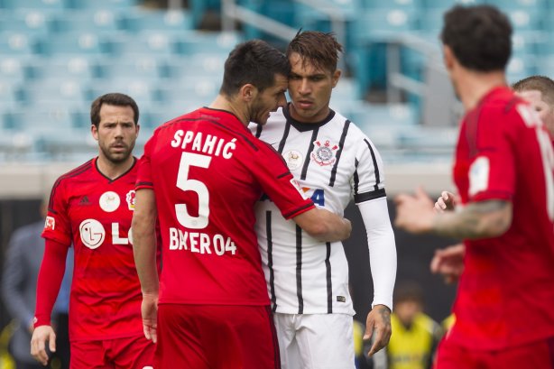 Durante o jogo entre Corinthians/Brasil x Bayer Leverkusen/Alemanha realizado esta tarde no Everbank Field, na cidade de Jacksonville/EUA, válido pela Florida Cup 2015