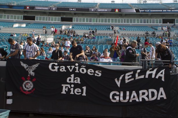 Nos vestiários antes do jogo entre Corinthians/Brasil x Bayer Leverkusen/Alemanha realizado esta tarde no Everbank Field, na cidade de Jacksonville/EUA, válido pela Florida Cup 2015