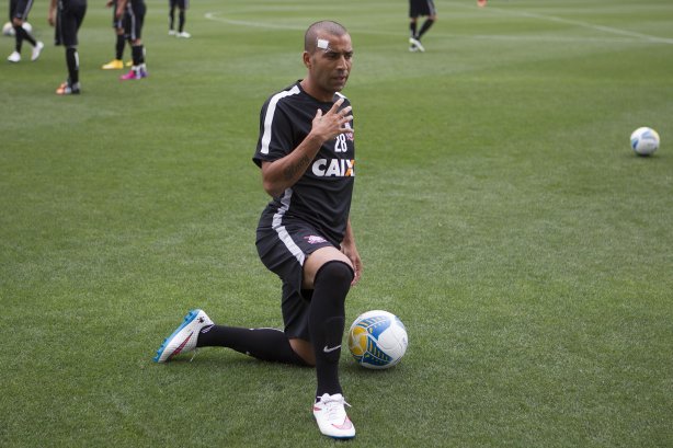 Durante o treino desta tarde na Arena Corinthians, zona leste da cidade. O próximo jogo da equipe será contra o Corinthian Casuals, da Inglaterra, sábado, dia 24/01, na Arena Corinthians, em homenagem ao co-irmão