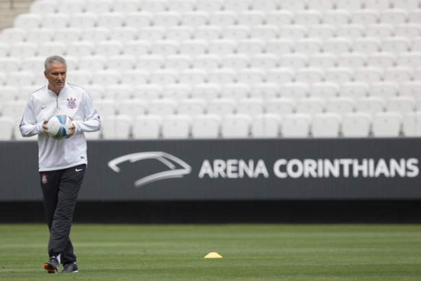 Durante o treino desta tarde na Arena Corinthians, zona leste da cidade. O próximo jogo da equipe será contra o Corinthian Casuals, da Inglaterra, sábado, dia 24/01, na Arena Corinthians, em homenagem ao co-irmão
