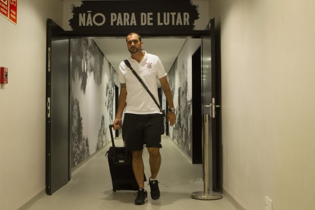 Nos vestiários antes do jogo realizado esta noite na Arena Corinthians entre Corinthians/Brasil x Once Caldas/Colômbia, jogo de ida válido pela Pré Libertadores 2015