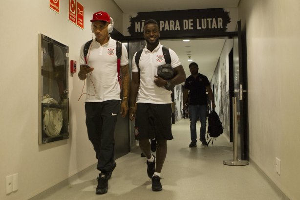 Nos vestiários antes do jogo realizado esta noite na Arena Corinthians entre Corinthians/Brasil x Once Caldas/Colômbia, jogo de ida válido pela Pré Libertadores 2015