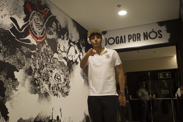 Nos vestiários antes do jogo realizado esta tarde na Arena Corinthians entre Corinthians x Botafogo/RP, jogo válido pela 5ª rodada do Campeonato Paulista de 2015