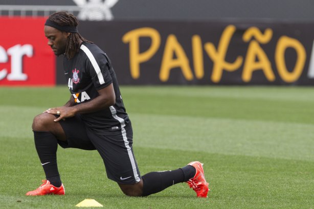 Durante o treino desta tarde na Arena Corinthians, zona leste da cidade. O próximo jogo será amanhã, quarta-feira, dia 18/02 contra o São Paulo, na Arena Corinthians, jogo de ida da fase classificatoria da Copa Libertadores da América 2015