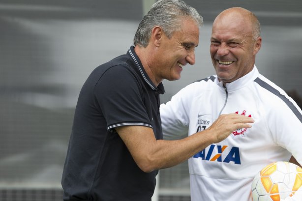 Durante o treino desta tarde na Arena Corinthians, zona leste da cidade. O próximo jogo será amanhã, quarta-feira, dia 18/02 contra o São Paulo, na Arena Corinthians, jogo de ida da fase classificatoria da Copa Libertadores da América 2015