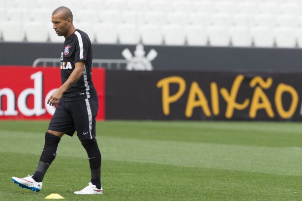 Durante o treino desta tarde na Arena Corinthians, zona leste da cidade. O próximo jogo será amanhã, quarta-feira, dia 18/02 contra o São Paulo, na Arena Corinthians, jogo de ida da fase classificatoria da Copa Libertadores da América 2015