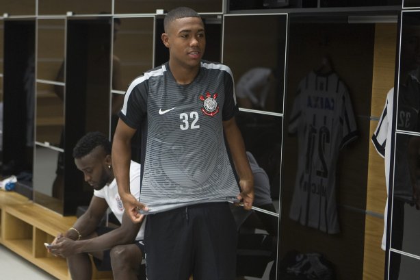Nos vestiários antes do jogo realizado esta noite na Arena Corinthians entre Corinthians x São Paulo, jogo válido pelo primeiro turno da fase classificatoria da Copa Libertadores da América 2015