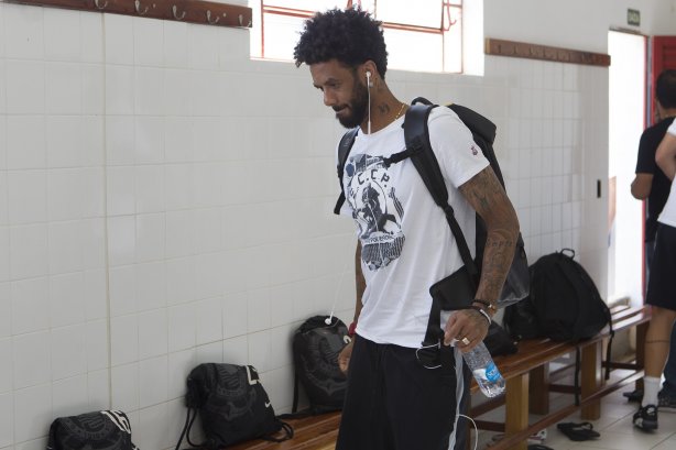 Nos vestiários antes do jogo realizado esta tarde no estádio Novelli Jr. entre Ituano x Corinthians, válido pela 6ª rodada do Campeonato Paulista de 2015