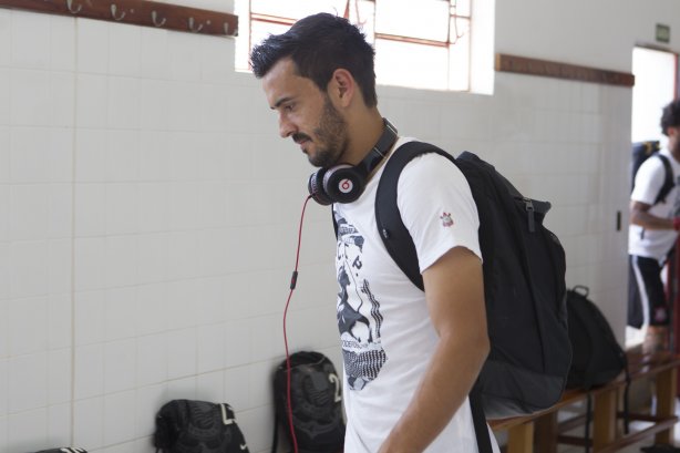 Nos vestiários antes do jogo realizado esta tarde no estádio Novelli Jr. entre Ituano x Corinthians, válido pela 6ª rodada do Campeonato Paulista de 2015