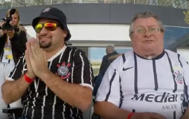 Corinthians acompanharam o empate por 1 a 1 contra a Chapecoense