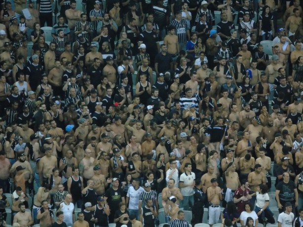 Fiel fez protesto na Arena