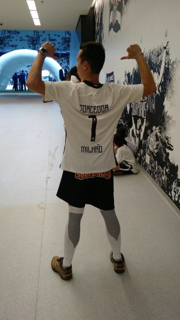 Torcedor foi homenageado pelo Corinthians