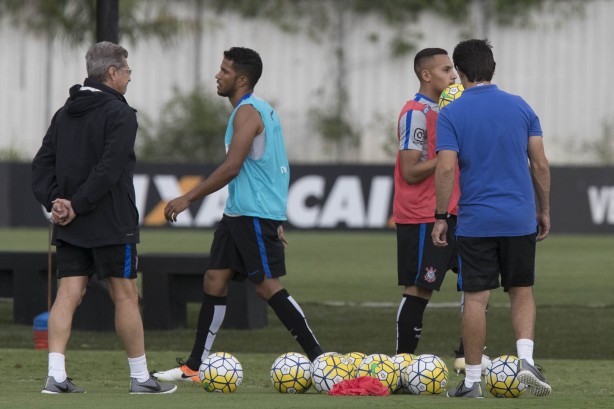 O treino durou cerca de 15 minutos