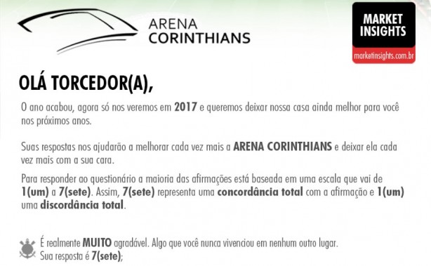Pesquisa de qualidade está disponível para torcedores alvinegros
