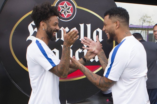 Cristian e Kazim, que jogaram juntos na Turquia, também mostraram entrosamento