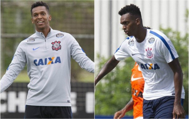 Jô, quando chegou ao Corinthians em novembro, e no treino desta semana