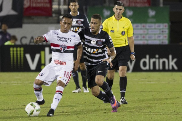 Gabriel atuando na final da Flórida Cup 2017 contra o São Paulo