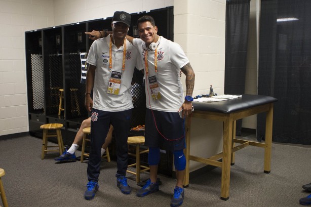 Giovanni Augusto antes da partida contra o São Paulo pela final da Flórida Cup 2017
