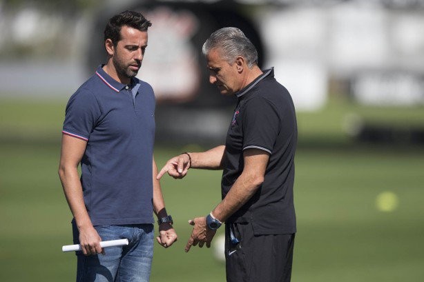 Edu deixou o Corinthians com Tite