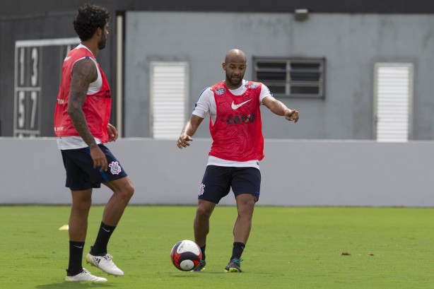 Fellipe Bastos e Vilson no treino no CT Joaquim Grava após a Flórida Cup 2017