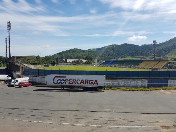 Estádio Ronaldão, em Poços de Caldas (MG), palco do jogo contra a Caldense pela Copa do Brasil