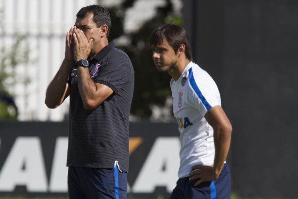 O atacante ngel Romero foi a grande novidade na equipe principal