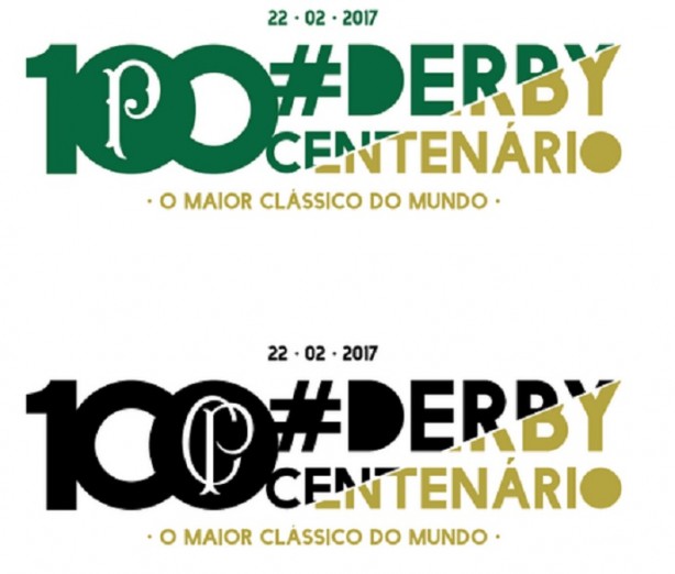 Logos que serão usados nos uniformes no clássico