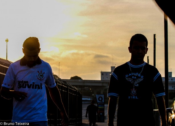 Torcedores no treino aberto na Arena Corinthians