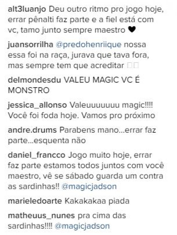 Torcedores querem Jadson em campo no sábado