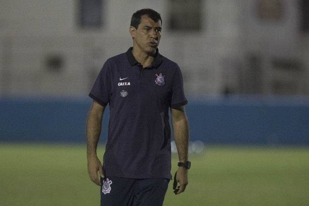 Técnico Fábio Carille no estádio Augusto Bauer para treinamento da equipe antes do jogo