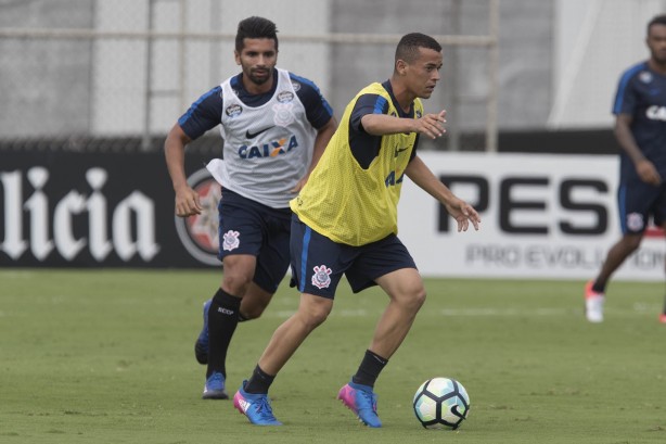 Luidy e Guilherme treinaram normalmente, mas pelo grupo reserva