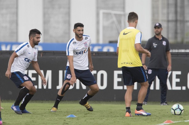 Thiago foi a novidade do treino desta terça-feira