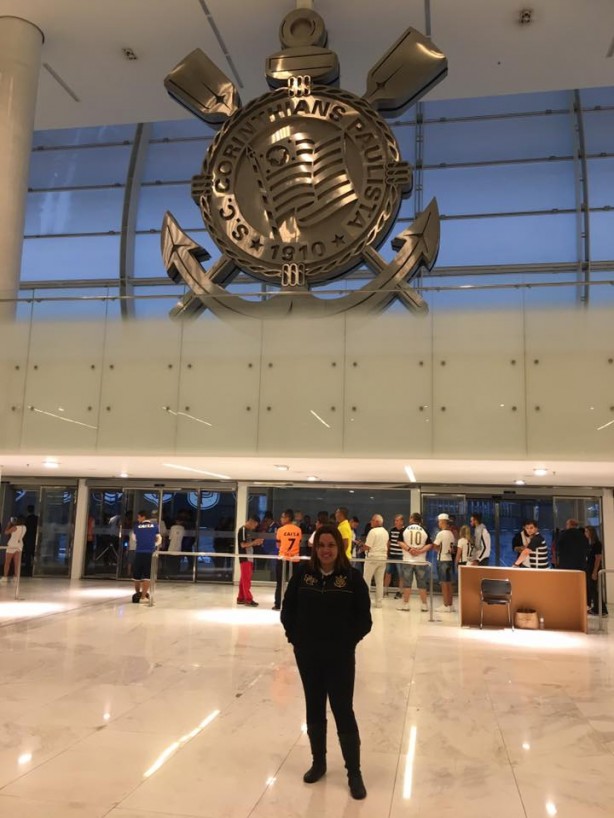 Pâmella foi em todos os jogos da Arena Corinthians até hoje