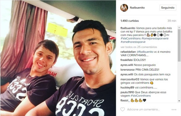 Dupla paraguaia do Timão em sintonia