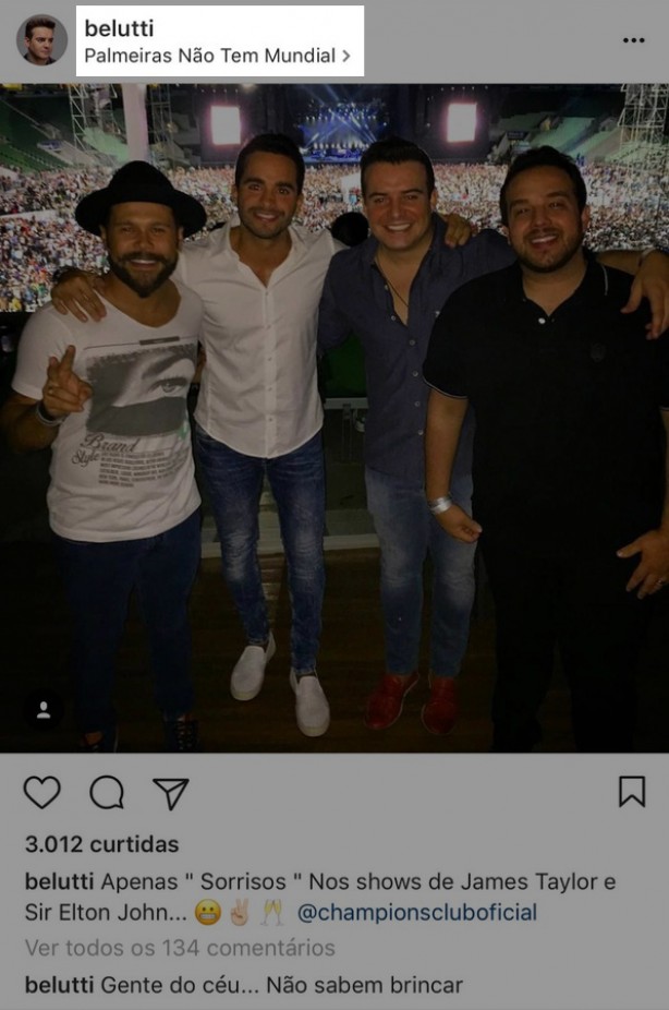 Instagram do Belutti