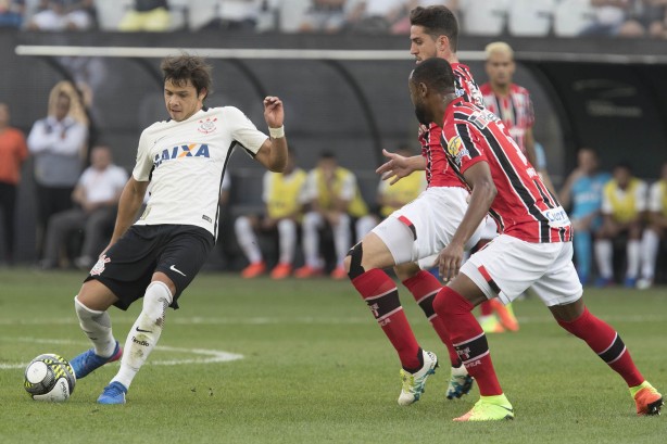 Romero em partida contra o Botafogo-SP, pelo Paulistão