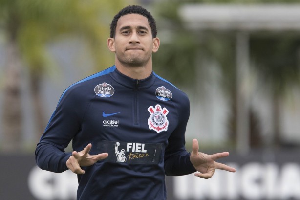 Pablo durante treino treino preparatório para a final contra a Ponte