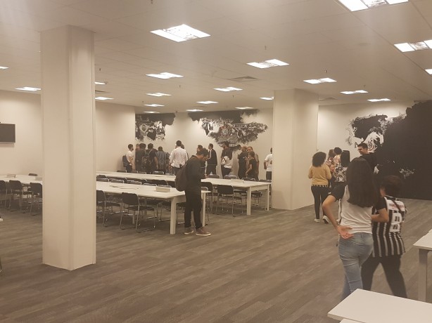 Sala de imprensa do estádio