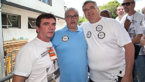 Andrés Sanchez, Roberto de Andrade e Mário Gobbi, todos presidentes