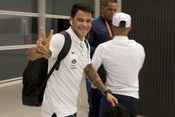 Giovanni Augusto chega à Arena antes do Majestoso
