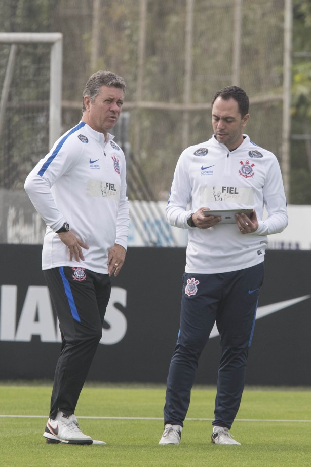 Walmir Cruz no treino da manhã de segunda-feira