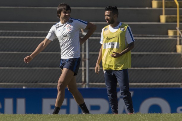 Time participou de treino coletivo bastante descontraído