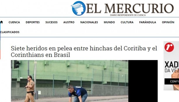 Repercussão mundial do ataque dos torcedores do Coritiba