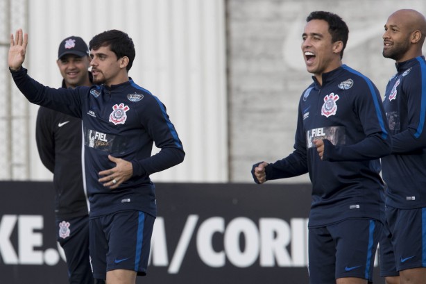 Fagner e Jadson no treino de terça-feira já pensando no Bahia
