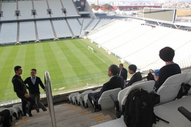 Os visitantes conheceram todos os detalhes da Arena Corinthians