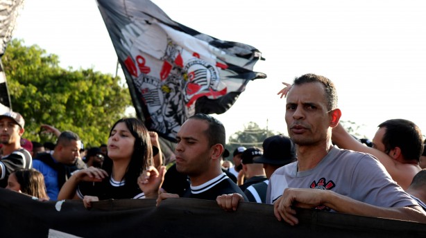 Fiel marcando presena no CT Joaquim Grava