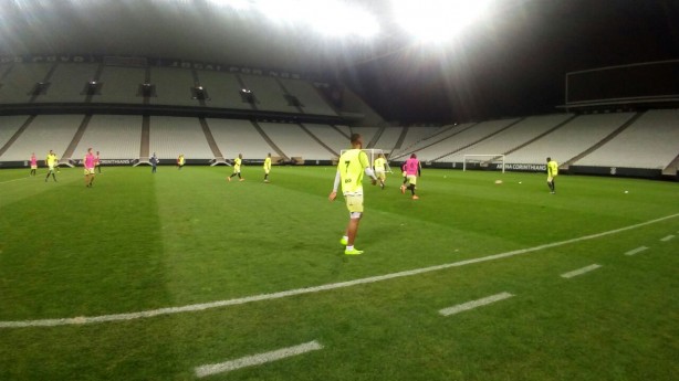 Patriotas conheceu gramado da Arena Corinthians nesta noite