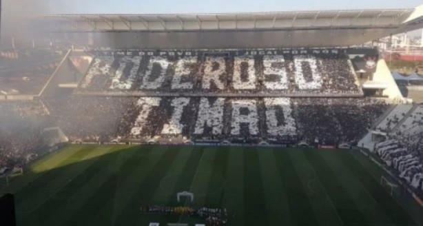 Mosaico na deciso do Paulista, contra a Ponte Preta