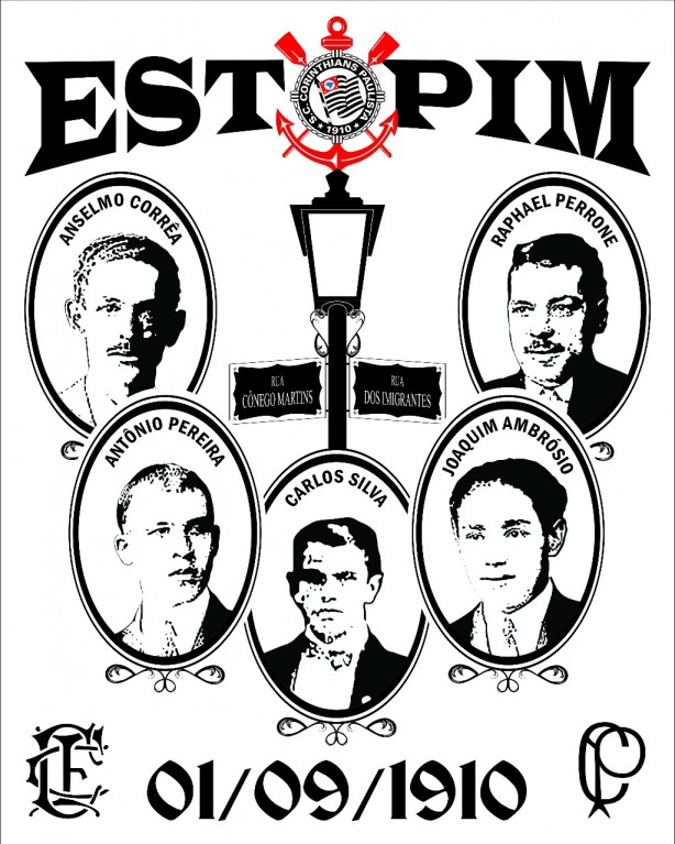 A bandeira 107 da Estopim da Fiel que será levada no dia 10